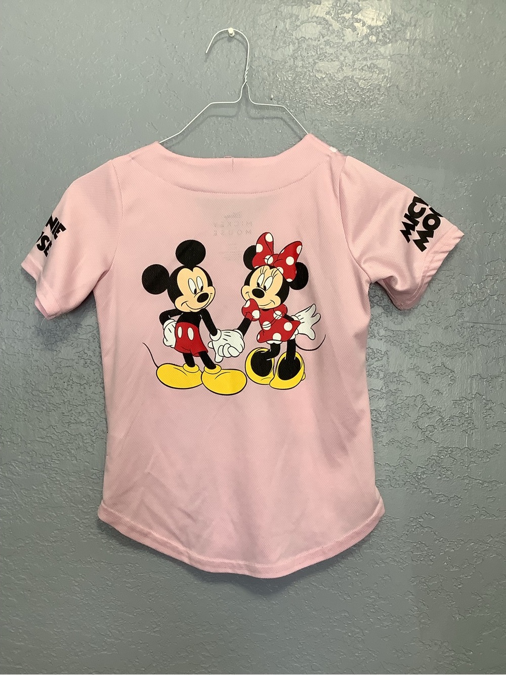 Mickey & Minnie Graphic Girls Baseball Jersey Size 10-12 - Picture 15 of 16